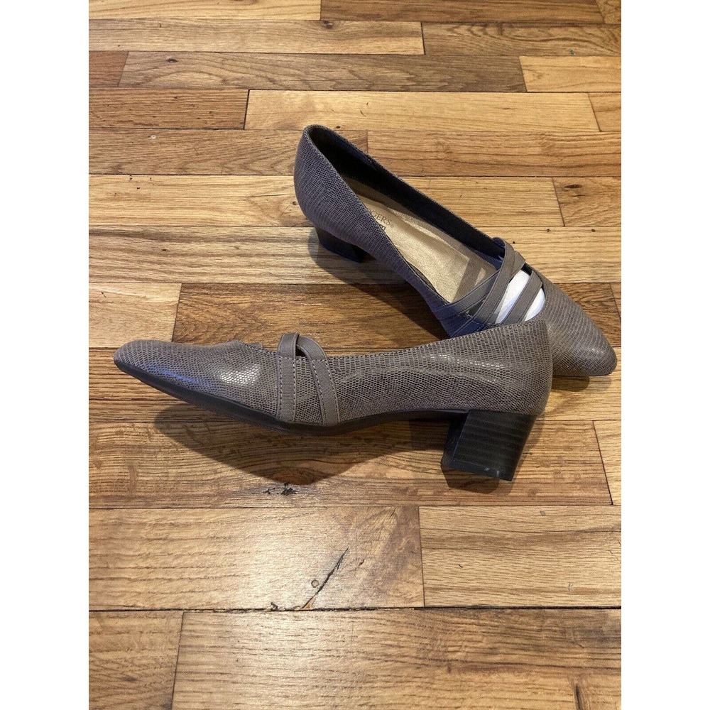 Kim Rogers Olissa Women's Faux Snakeskin Pumps Low Heel 6.5 M - Picture 3 of 7